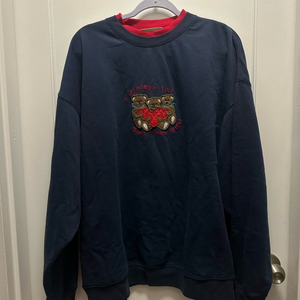 Vintage Embroidered Crewneck Sweatshirt